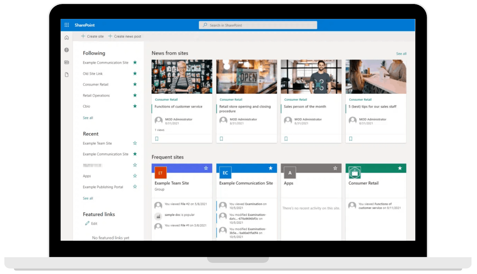 SharePoint screengrab